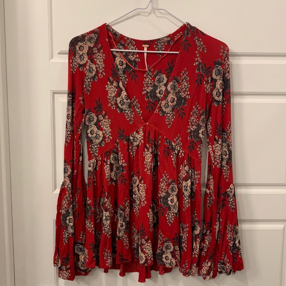 Free People Long Sleeve Blouse